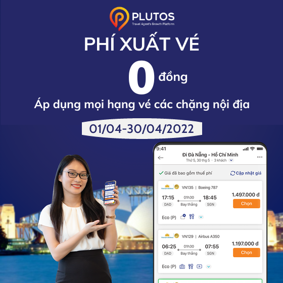 phí xuất vé 0 đồng